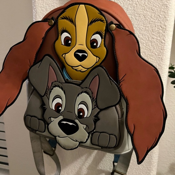 Disney Loungefly Lady and the Tramp Backpack - Picture 5 of 10